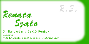 renata szalo business card