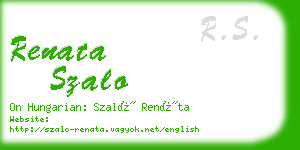 renata szalo business card